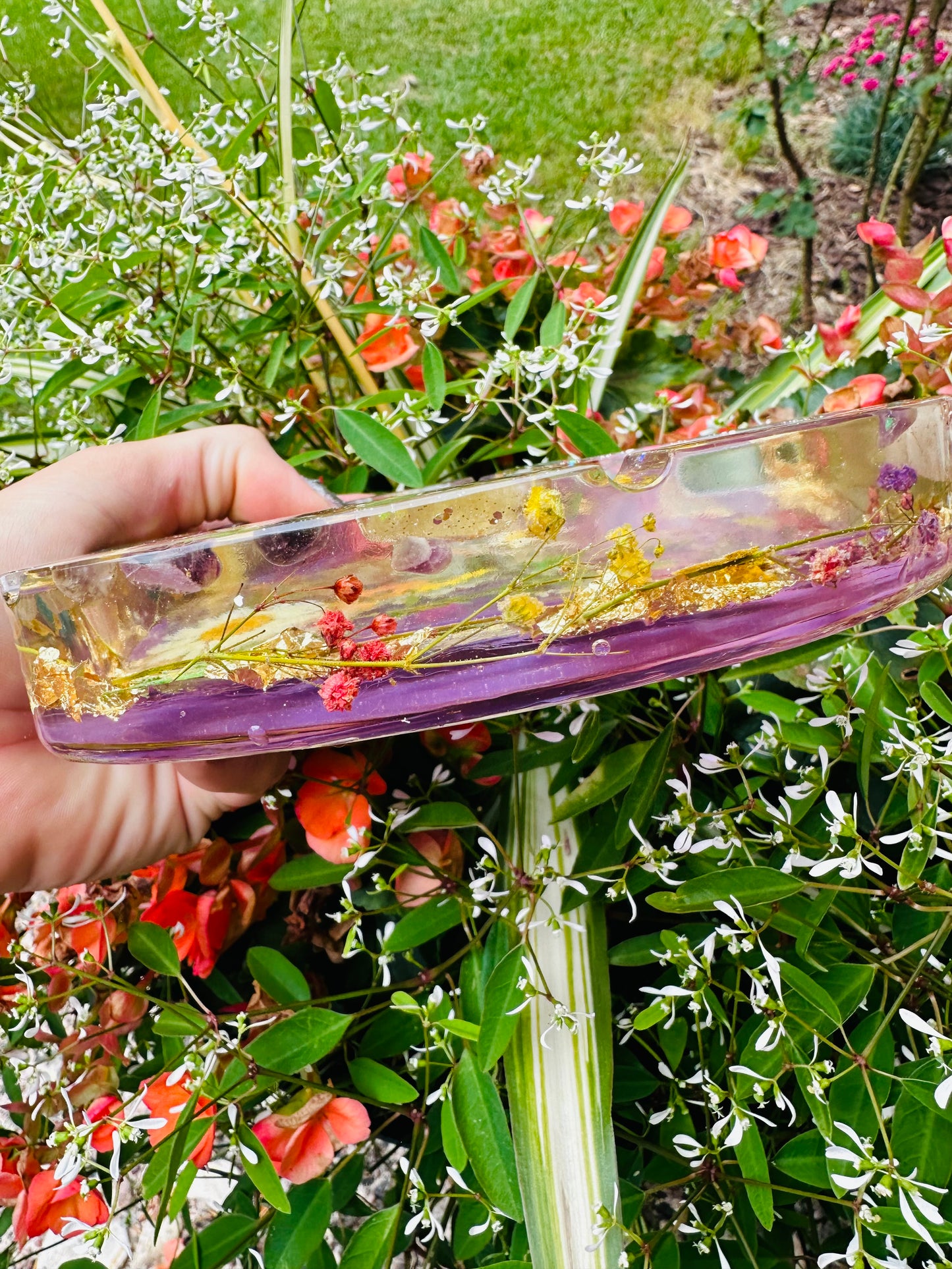 Garden Butterfly Resin Ashtray