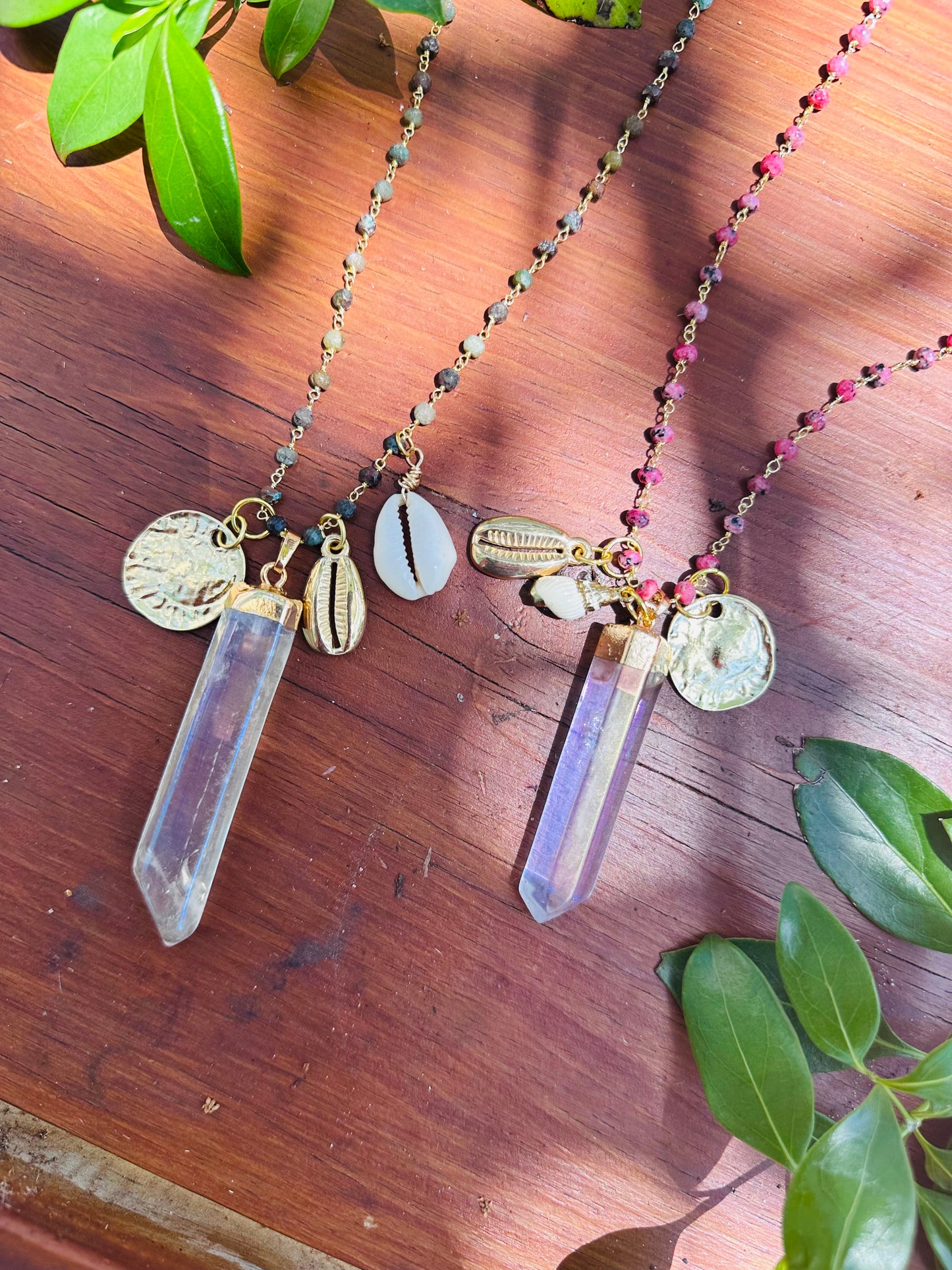 Long Beachy Talisman Necklaces