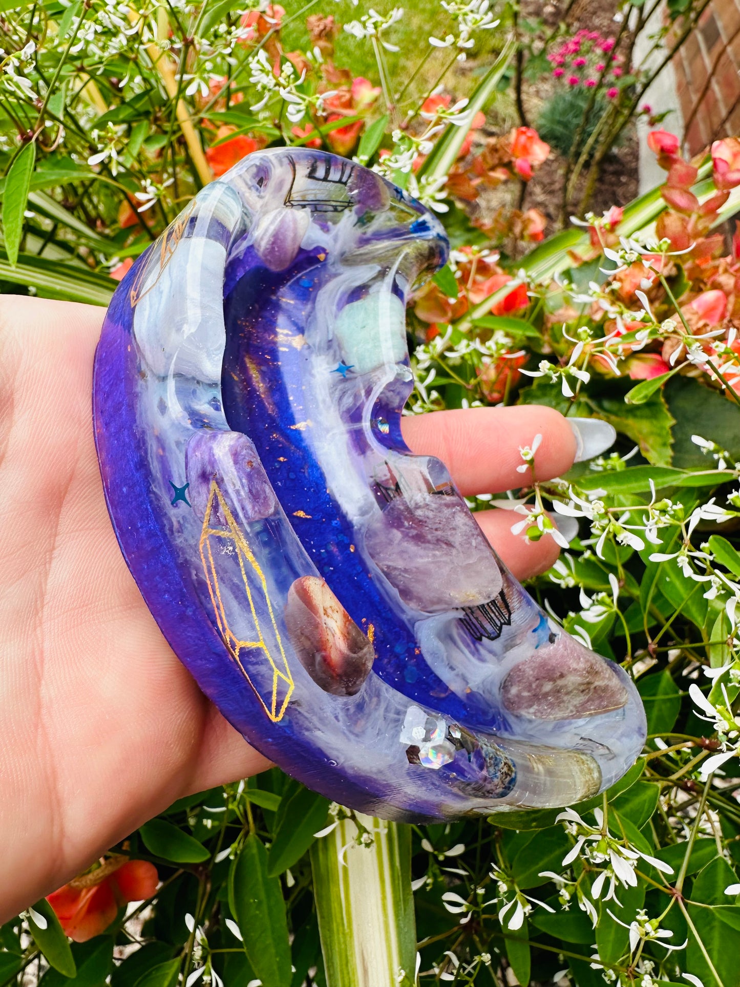 Crystal Moon Ashtray 🌙