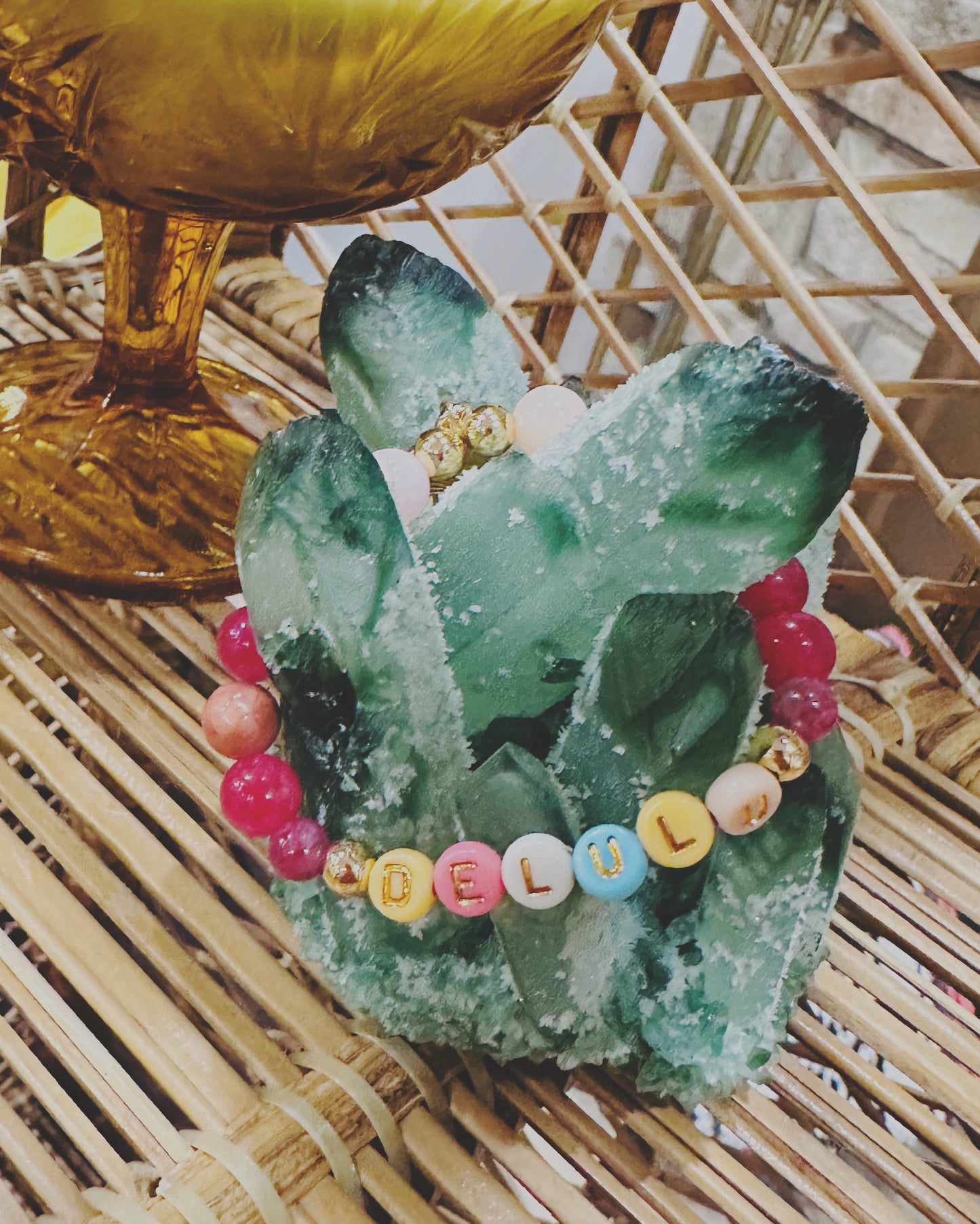 Delulu 🍄 Watermelon Tourmaline Bracelet