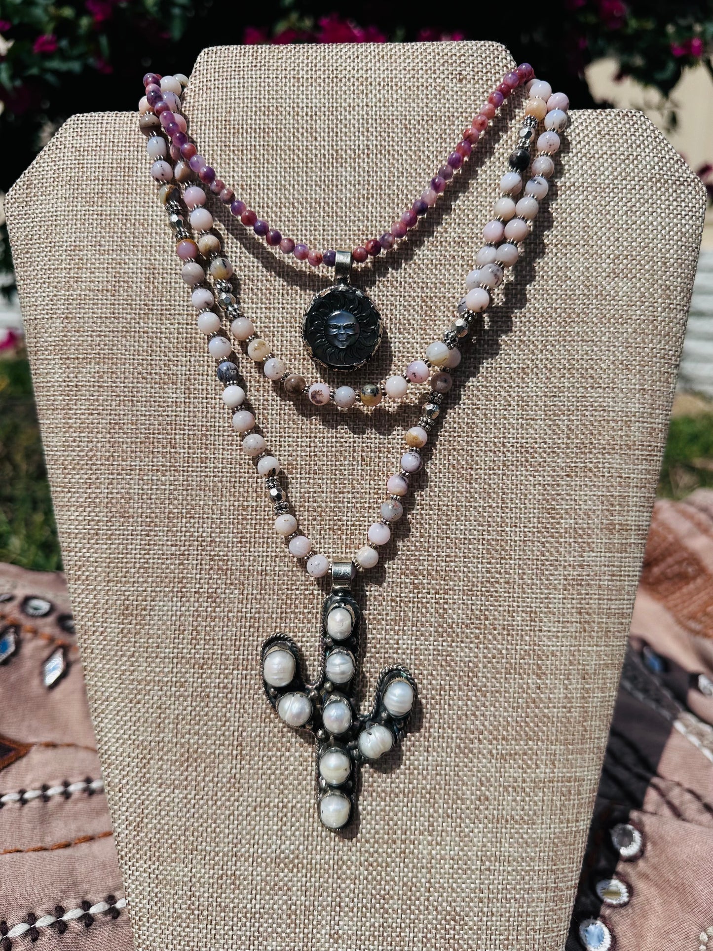 Layering Beaded and Chain Necklaces