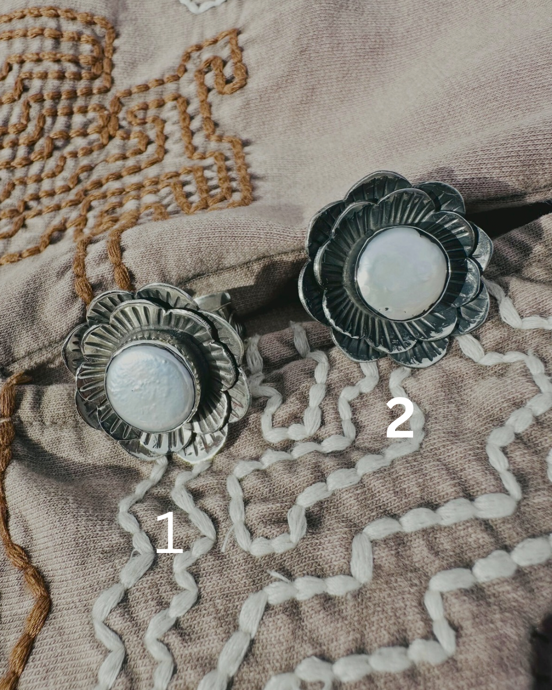 Freshwater Pearl Flower Ring